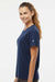 Adidas A557 Womens Short Sleeve Crewneck T-Shirt Collegiate Navy Blue Model Side