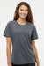 Adidas A557 Womens Short Sleeve Crewneck T-Shirt Heather Dark Grey Model Front