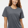 Adidas Womens Short Sleeve Crewneck T-Shirt - Heather Dark Grey - NEW