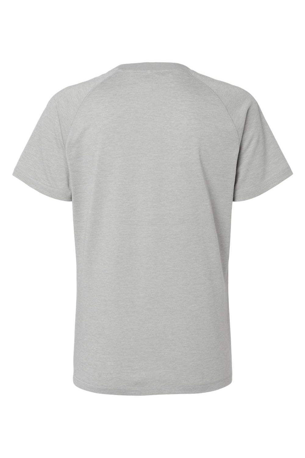 Adidas A557 Womens Short Sleeve Crewneck T-Shirt Heather Medium Grey Flat Back