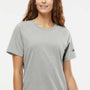 Adidas Womens Short Sleeve Crewneck T-Shirt - Heather Medium Grey - NEW