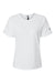 Adidas A557 Womens Short Sleeve Crewneck T-Shirt White Flat Front