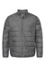 Adidas A570 Mens Full Zip Puffer Jacket Grey Flat Front
