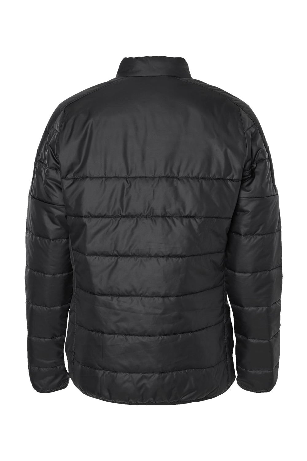 Adidas A571 Womens Full Zip Puffer Jacket Black Flat Back