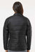 Adidas A571 Womens Full Zip Puffer Jacket Black Model Back