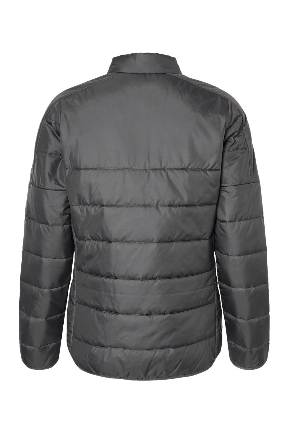 Adidas A571 Womens Full Zip Puffer Jacket Grey Flat Back