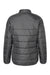 Adidas A571 Womens Full Zip Puffer Jacket Grey Flat Back