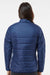 Adidas A571 Womens Full Zip Puffer Jacket Team Navy Blue Model Back