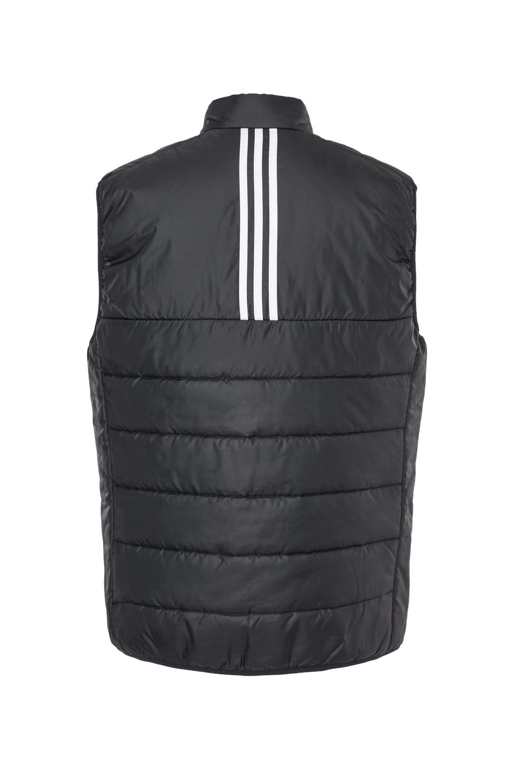 Adidas A572 Mens Full Zip Puffer Vest Black Flat Back