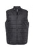 Adidas A572 Mens Full Zip Puffer Vest Black Flat Front