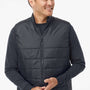 Adidas Mens Full Zip Puffer Vest - Black - NEW