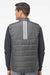 Adidas A572 Mens Full Zip Puffer Vest Grey Model Back