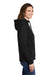 Carhartt CT102788 Womens Clarksburg Full Zip Hooded Sweatshirt Hoodie Black Model Side