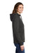 Carhartt CT102788 Womens Clarksburg Full Zip Hooded Sweatshirt Hoodie Heather Carbon Grey Model Side