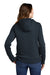Carhartt CT102788 Womens Clarksburg Full Zip Hooded Sweatshirt Hoodie w/ Pockets Navy Blue Model Back