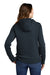 Carhartt CT102788 Womens Clarksburg Full Zip Hooded Sweatshirt Hoodie Navy Blue Model Back