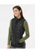 Adidas A573 Womens Full Zip Puffer Vest Black Model Side