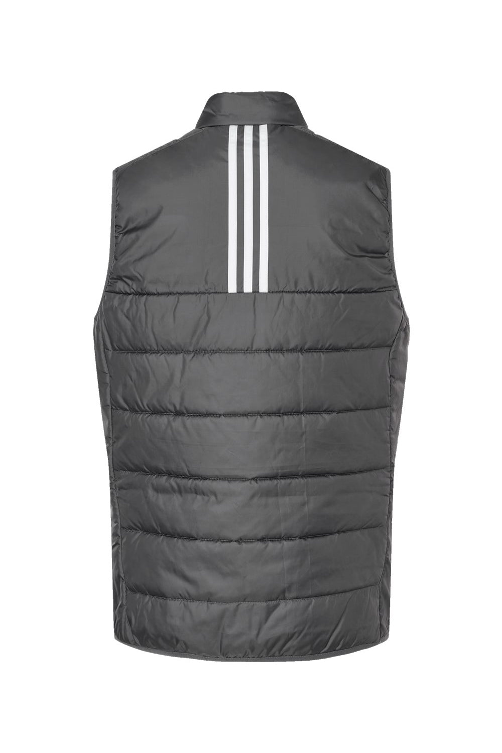 Adidas A573 Womens Full Zip Puffer Vest Grey Flat Back