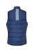Adidas A573 Womens Full Zip Puffer Vest Team Navy Blue Flat Back