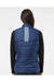 Adidas A573 Womens Full Zip Puffer Vest Team Navy Blue Model Back