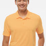 Adidas Mens Pine Tree Moisture Wicking Short Sleeve Polo Shirt - Acid Orange/Grey - NEW
