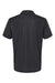 Adidas A574 Mens Pine Tree Moisture Wicking Short Sleeve Polo Shirt Black Flat Back