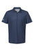 Adidas A574 Mens Pine Tree Moisture Wicking Short Sleeve Polo Shirt Collegiate Navy Blue/White Flat Front
