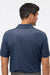 Adidas A574 Mens Pine Tree Short Sleeve Polo Shirt Collegiate Navy Blue/White Model Back