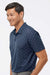 Adidas A574 Mens Pine Tree Short Sleeve Polo Shirt Collegiate Navy Blue/White Model Side