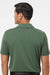 Adidas A574 Mens Pine Tree Moisture Wicking Short Sleeve Polo Shirt Green Oxide/Black Model Back