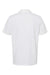 Adidas A574 Mens Pine Tree Moisture Wicking Short Sleeve Polo Shirt White/Grey Flat Back