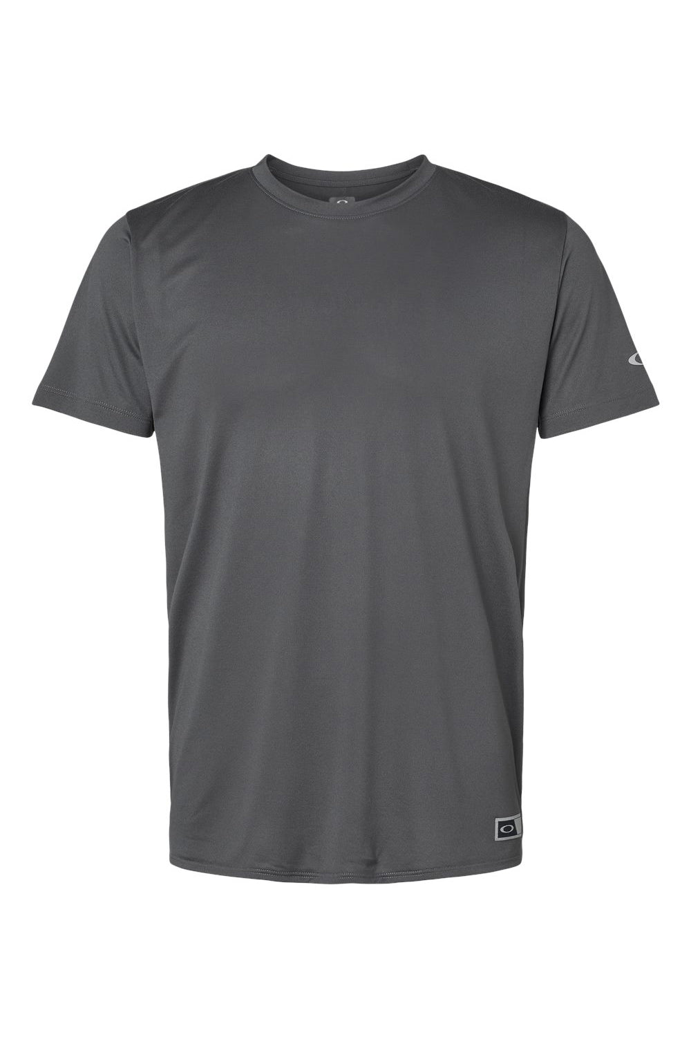 Oakley FOA402991 Mens Team Issue Hydrolix Short Sleeve Crewneck T-Shirt Forged Iron Grey Flat Front