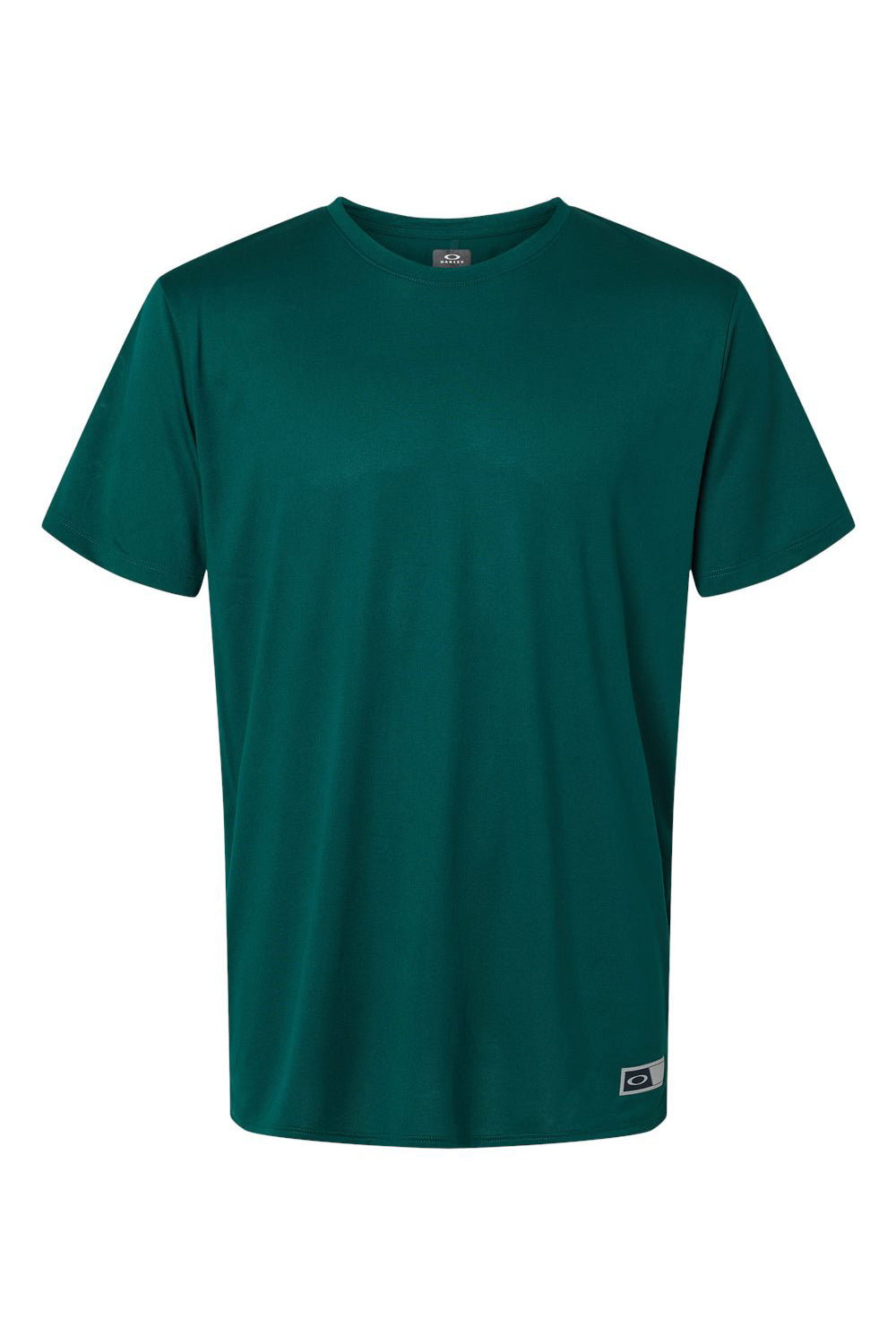 Oakley FOA402991 Mens Team Issue Hydrolix Short Sleeve Crewneck T-Shirt Team Fir Green Flat Front