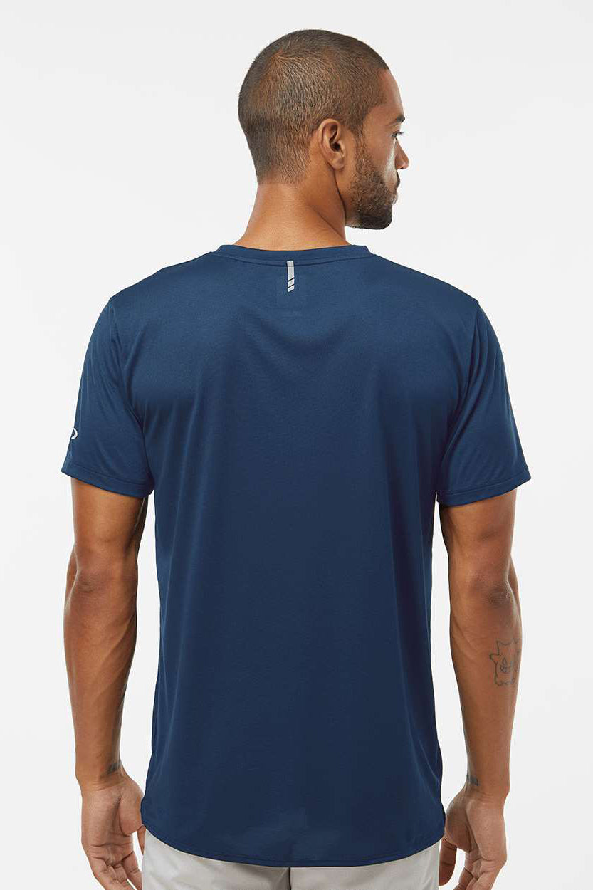 Oakley FOA402991 Mens Team Issue Hydrolix Short Sleeve Crewneck T-Shirt Team Navy Blue Model Back