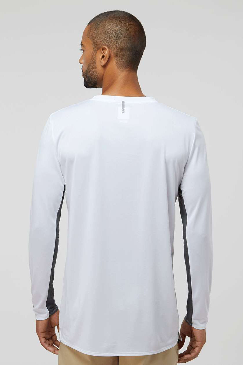 Oakley FOA402992 Mens Team Issue Hydrolix Long Sleeve Crewneck T-Shirt White Model Back