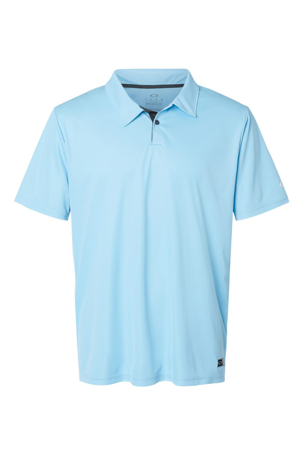 Oakley FOA402993 Mens Team Issue Hydrolix Short Sleeve Polo Shirt Carolina Blue Flat Front
