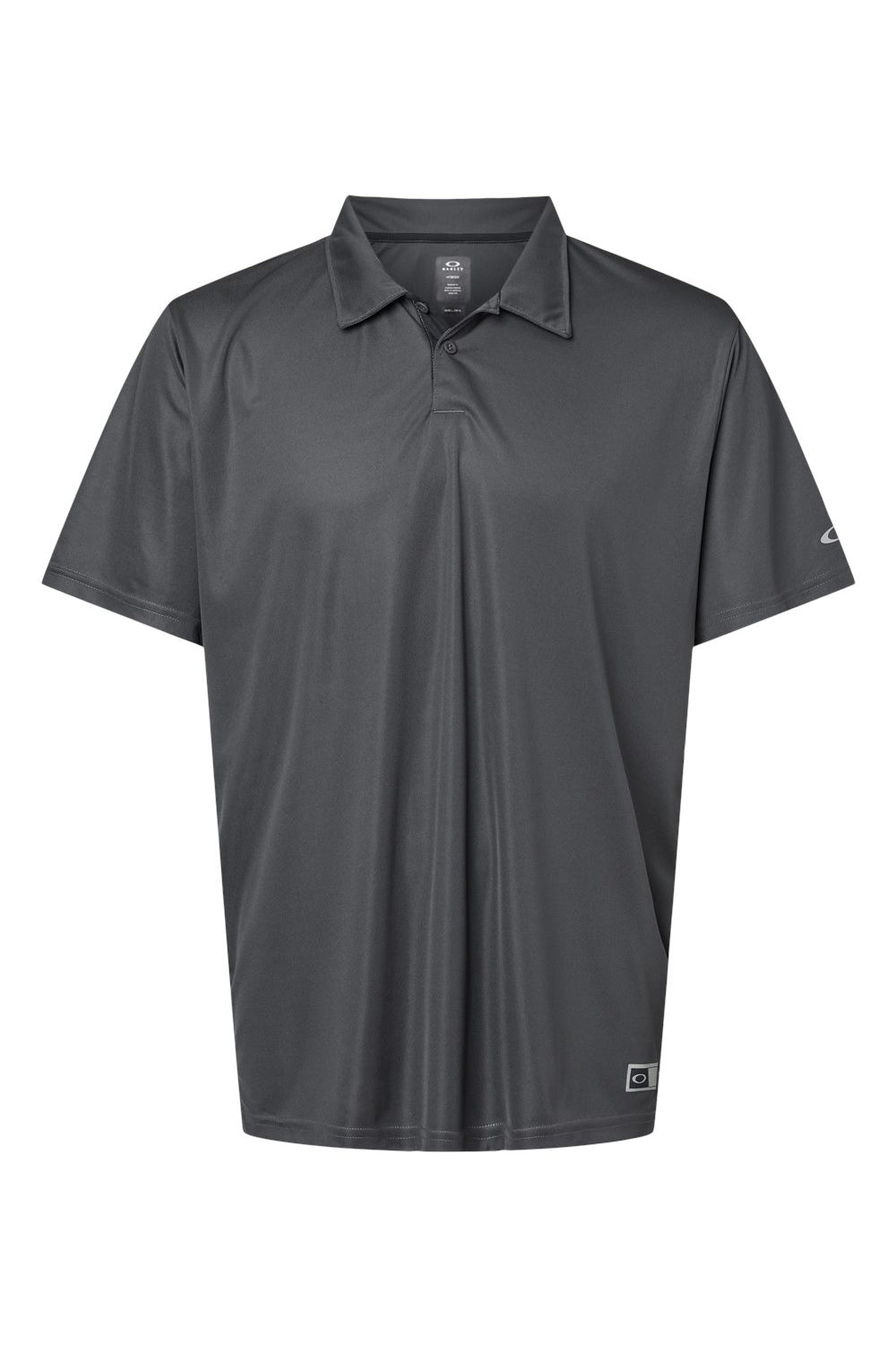 Oakley FOA402993 Mens Team Issue Hydrolix Short Sleeve Polo Shirt Forged Iron Grey Flat Front