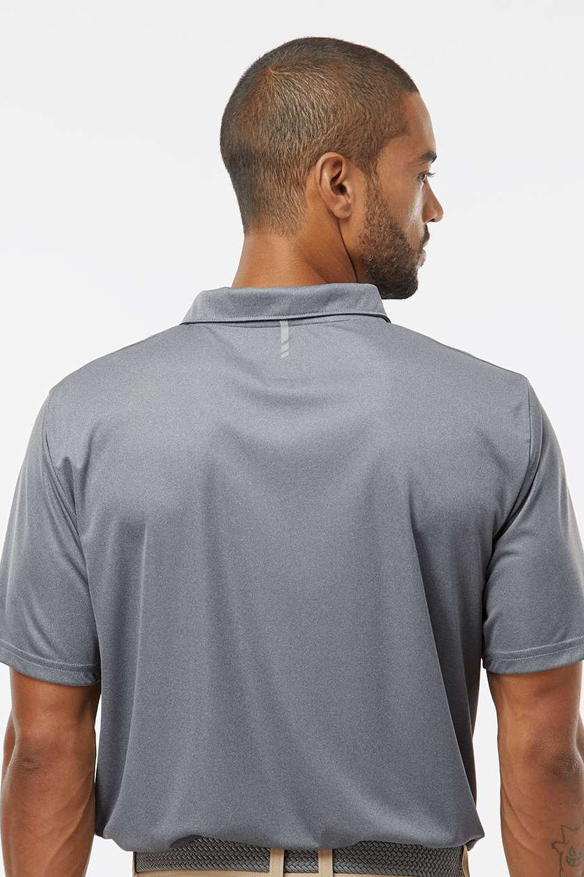 Oakley FOA402993 Mens Team Issue Hydrolix Short Sleeve Polo Shirt Heather Granite Grey Model Back