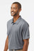 Oakley FOA402993 Mens Team Issue Hydrolix Short Sleeve Polo Shirt Heather Granite Grey Model Side