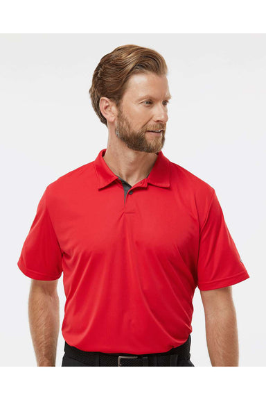 Oakley FOA402993 Mens Team Issue Hydrolix Short Sleeve Polo Shirt Team Red Model Front