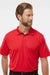 Oakley FOA402993 Mens Team Issue Hydrolix Short Sleeve Polo Shirt Team Red Model Front