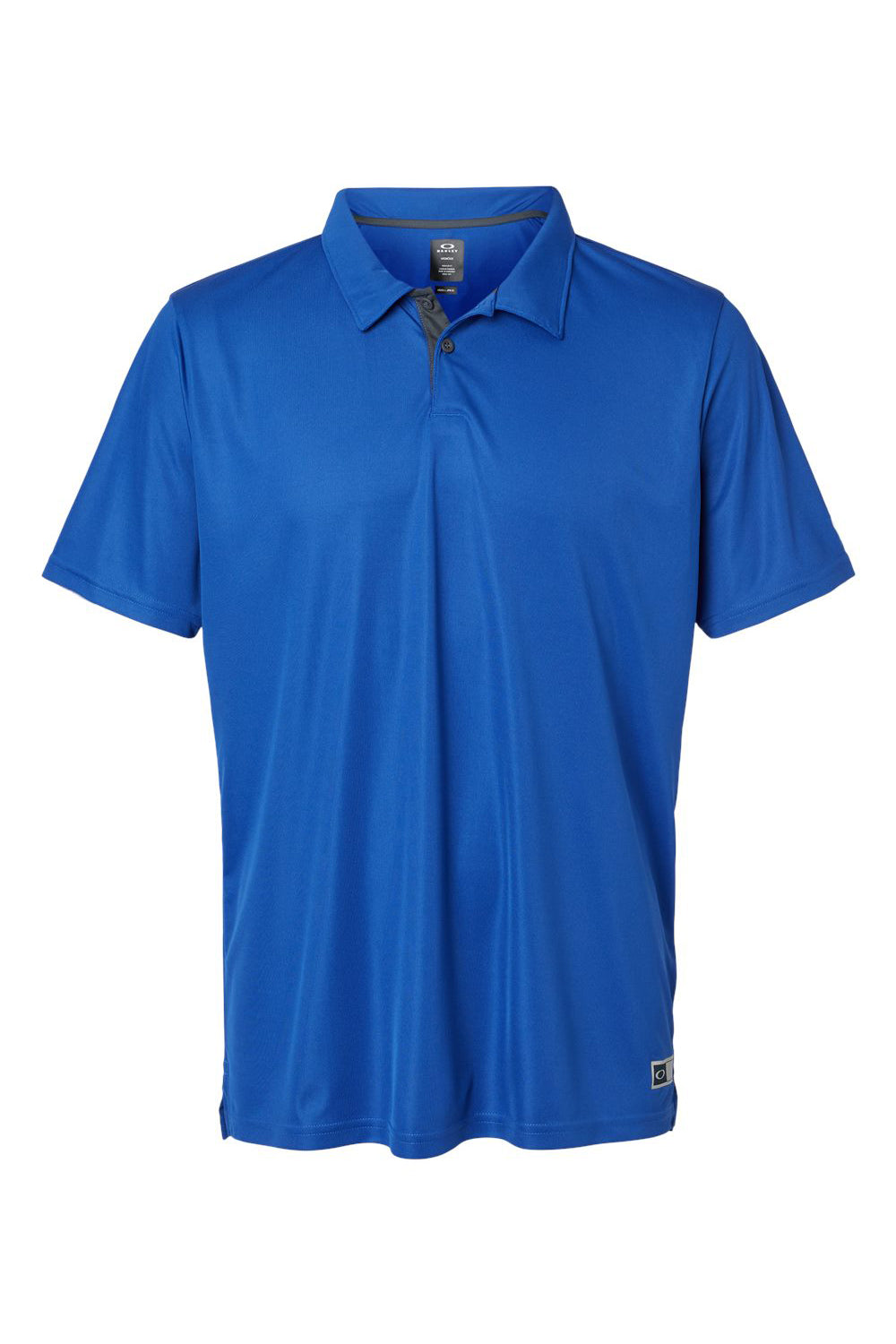 Oakley FOA402993 Mens Team Issue Hydrolix Short Sleeve Polo Shirt Team Royal Blue Flat Front