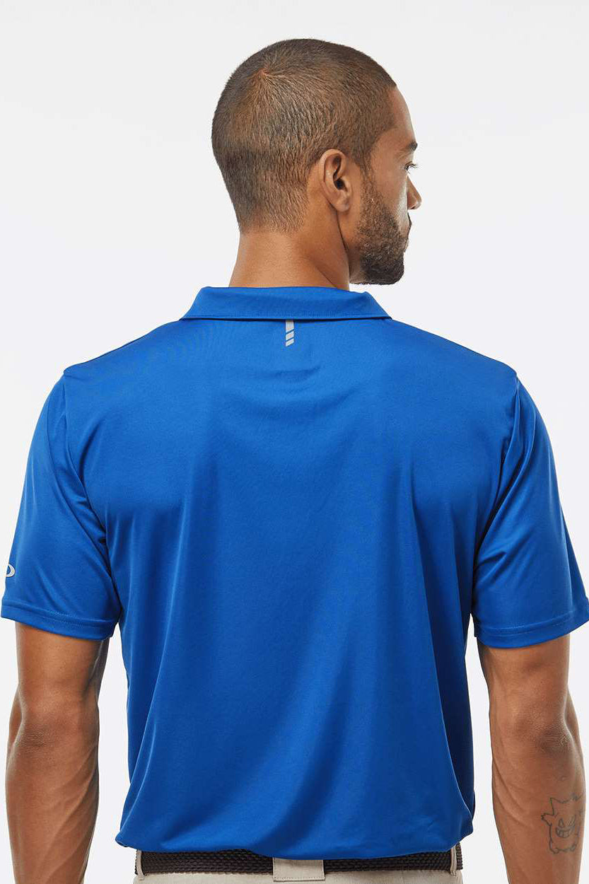 Oakley FOA402993 Mens Team Issue Hydrolix Short Sleeve Polo Shirt Team Royal Blue Model Back