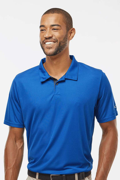 Oakley FOA402993 Mens Team Issue Hydrolix Short Sleeve Polo Shirt Team Royal Blue Model Front