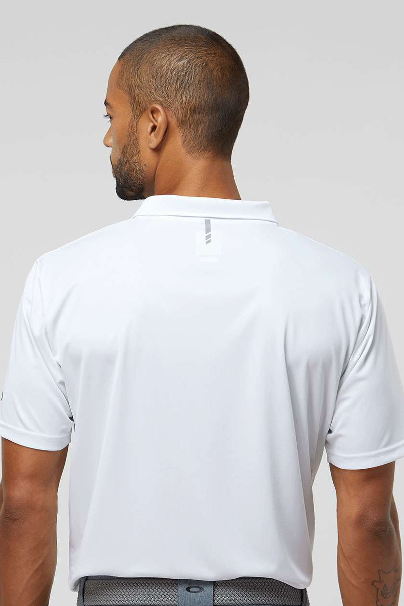 Oakley FOA402993 Mens Team Issue Hydrolix Short Sleeve Polo Shirt White Model Back