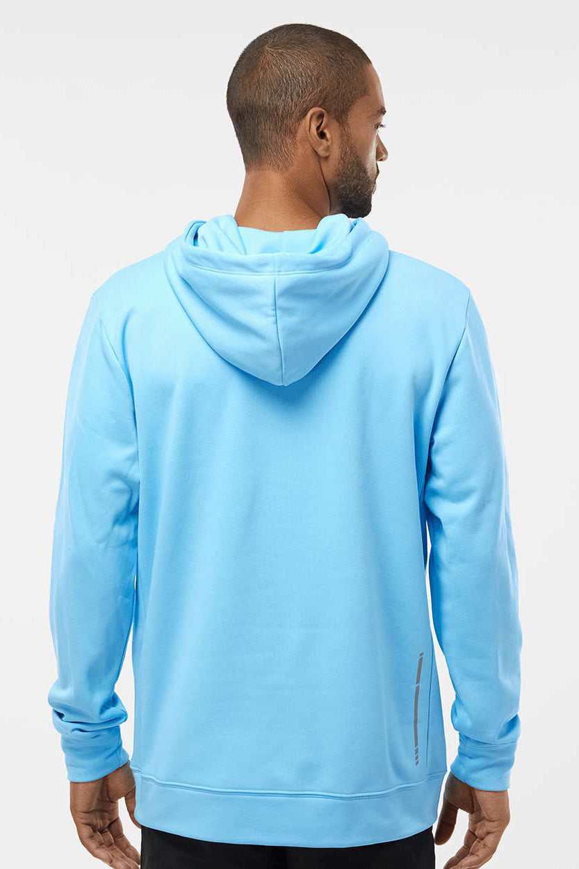Oakley FOA402994 Mens Team Issue Hydrolix Hooded Sweatshirt Hoodie w/ Pouch Pocket Carolina Blue Model Back