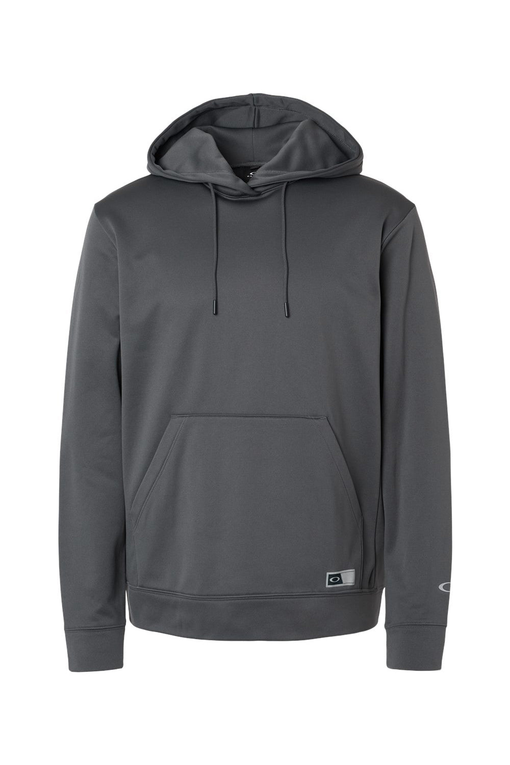Oakley FOA402994 Mens Team Issue Hydrolix Hooded Sweatshirt Hoodie w/ Pouch Pocket Forged Iron Grey Flat Front