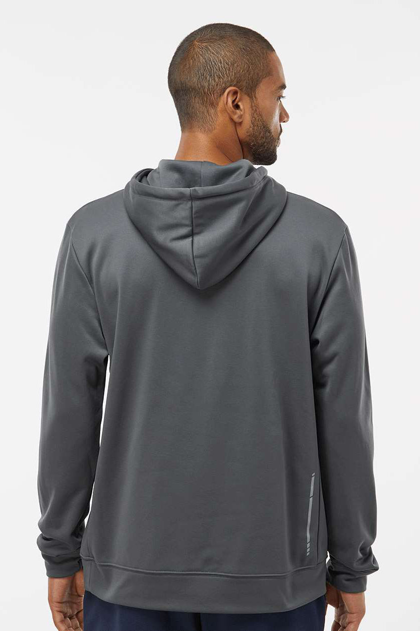 Oakley FOA402994 Mens Team Issue Hydrolix Hooded Sweatshirt Hoodie w/ Pouch Pocket Forged Iron Grey Model Back