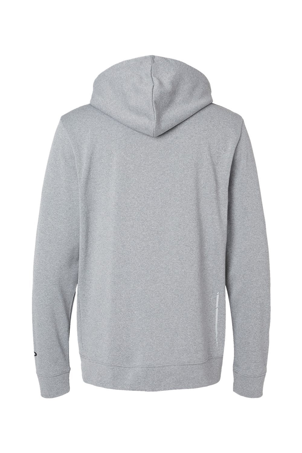 Oakley FOA402994 Mens Team Issue Hydrolix Hooded Sweatshirt Hoodie w/ Pouch Pocket Heather Granite Grey Flat Back