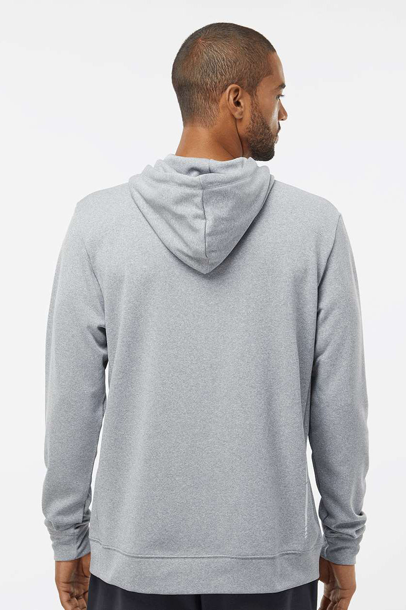 Oakley FOA402994 Mens Team Issue Hydrolix Hooded Sweatshirt Hoodie w/ Pouch Pocket Heather Granite Grey Model Back